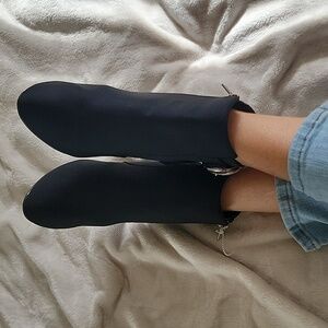 Elegant Black Ankle Boots NWOT